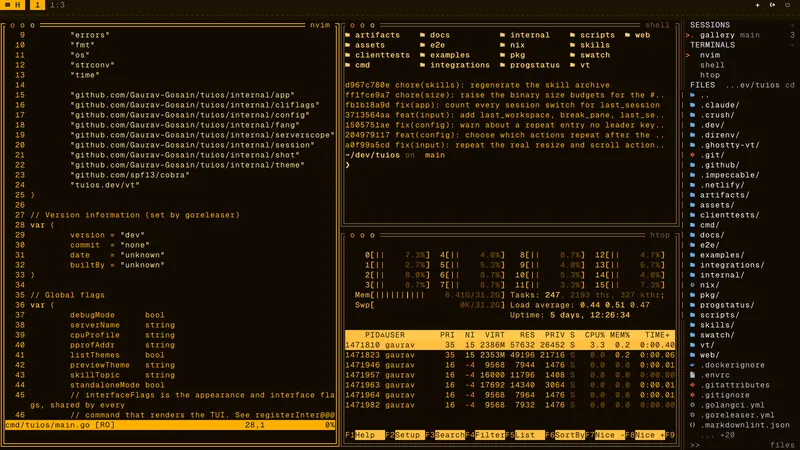 The tuios setup of @Gaurav-Gosain