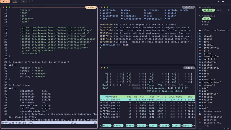 The tuios setup of @Gaurav-Gosain