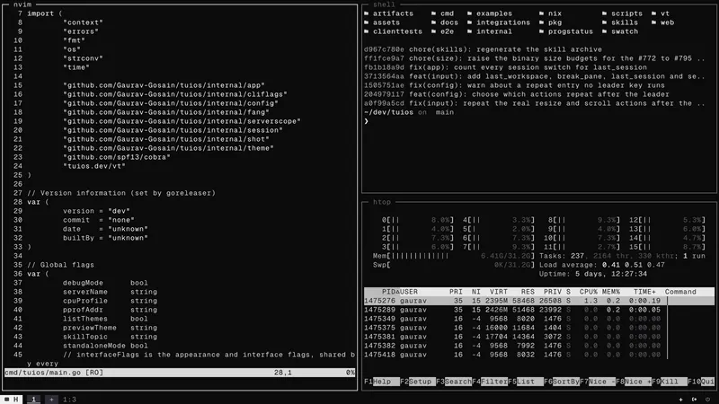 The tuios setup of @Gaurav-Gosain